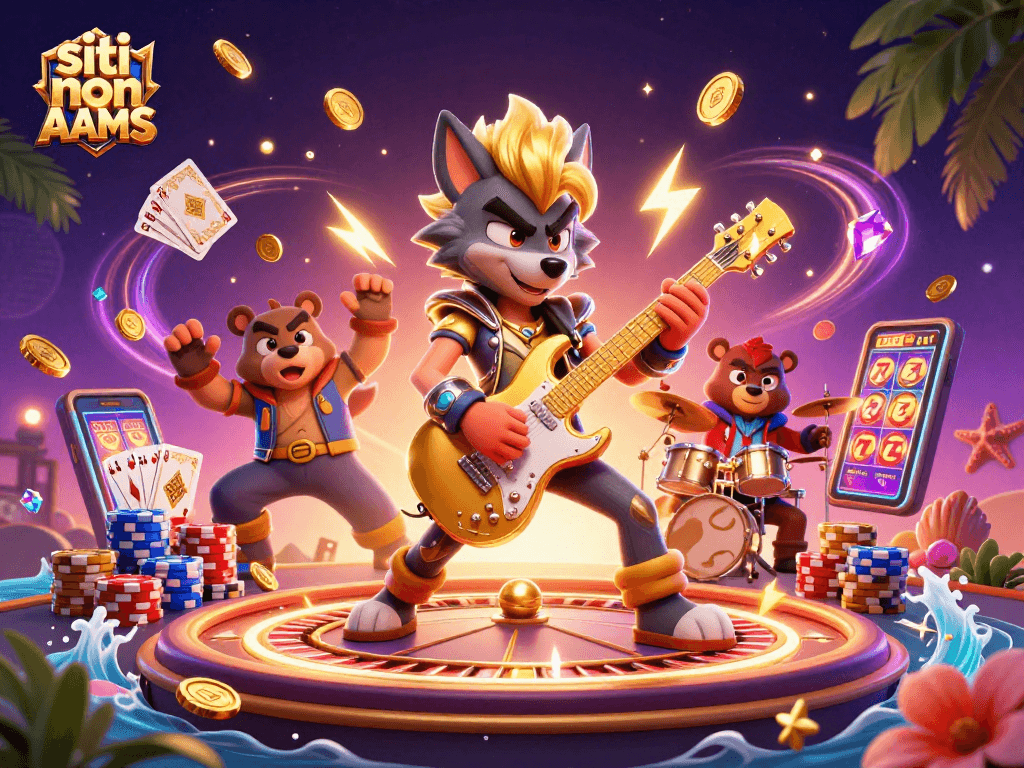 Siti non AAMS: Scopri la festa al casinò con una rock star lupo e un orso batterista in azione!
