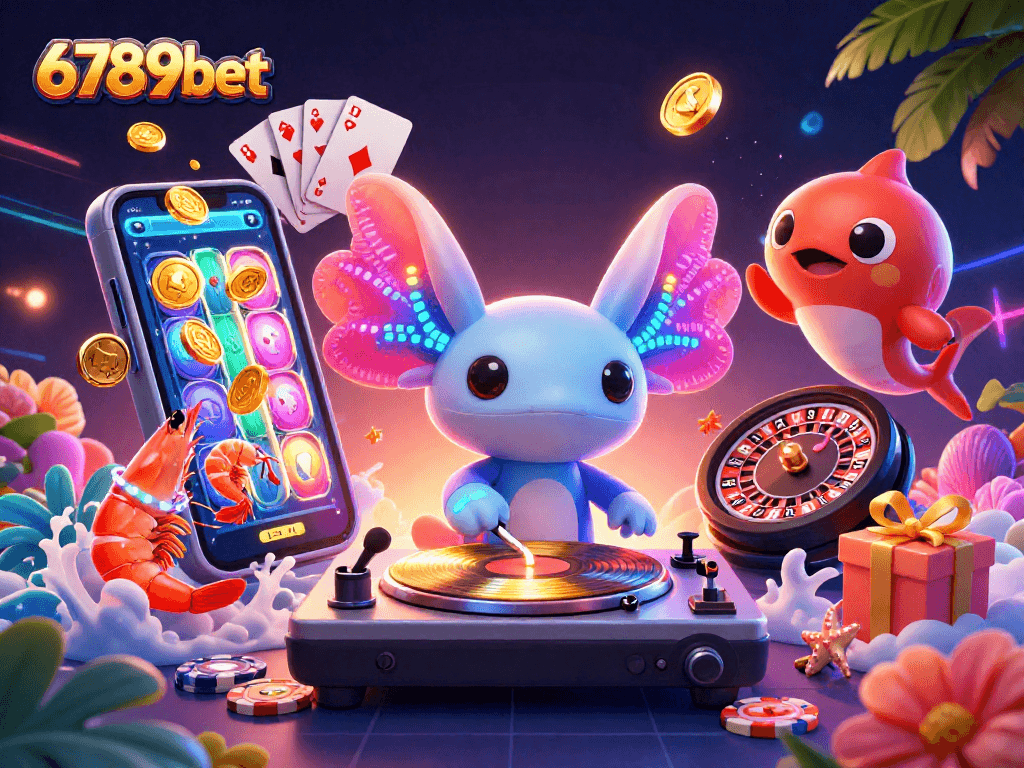 Experience the excitement of winning at 6789bet with vibrant underwater casino characters and dynamic gaming elements.