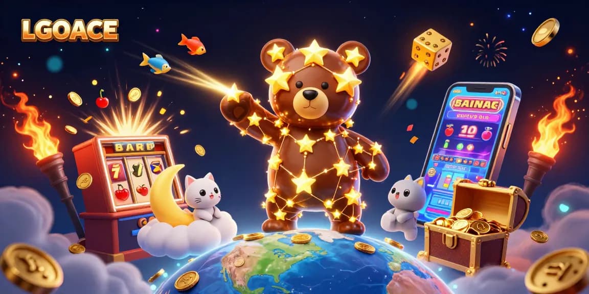 LGOACE invites players to explore vibrant casino-themed worlds full of excitement and wins.