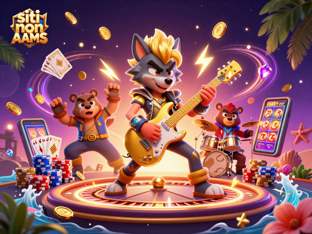 Siti non AAMS: Scopri la festa al casinò con una rock star lupo e un orso batterista in azione!