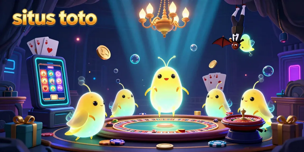 Engage with the excitement of situs toto at a vibrant cave casino, illuminated by glowworms.