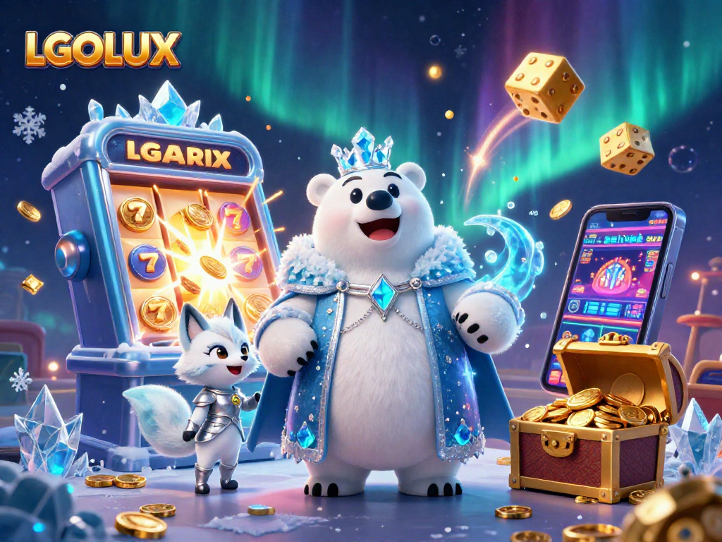 Spin the reels and win at LGOLUX with an exciting scene of casino adventure featuring a jackpot explosion.
