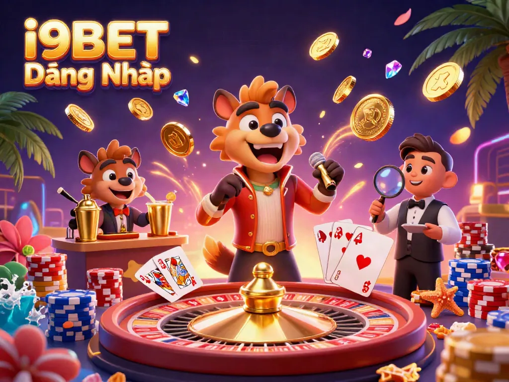 Experience premier gaming with the lively i9BET Đăng Nhập casino, featuring dynamic characters and vibrant gaming elements.