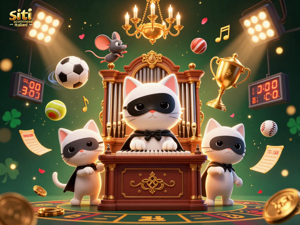 Scopri i migliori siti scommesse italiani con un'illustrazione vibrante di gioco d'azzardo.