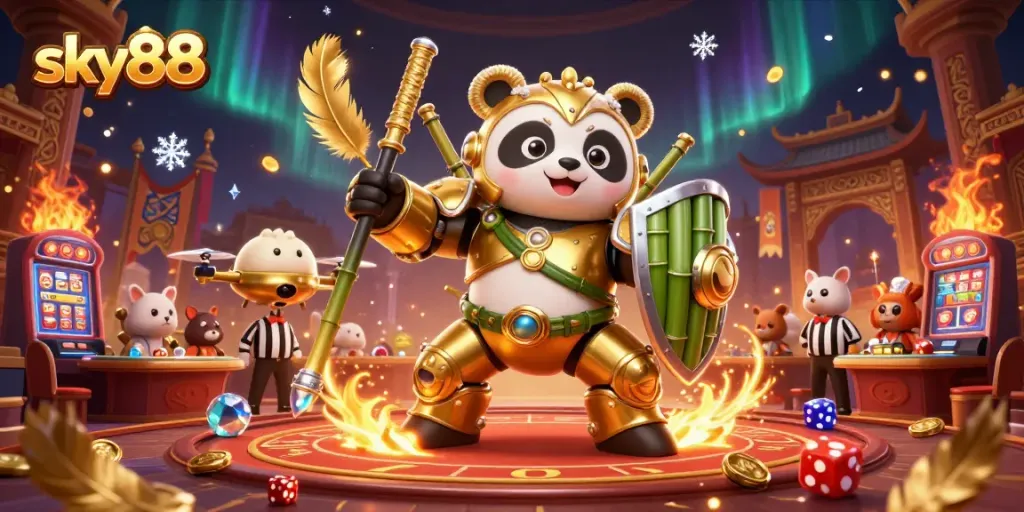 Experience dynamic gaming action at sky88 with exciting casino elements and vibrant visuals.