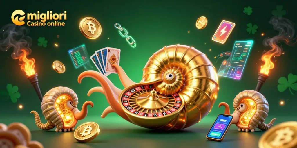 Gioca nei migliori casino online con questo 3D, la roulette e i bitcoin illuminano l'azione.