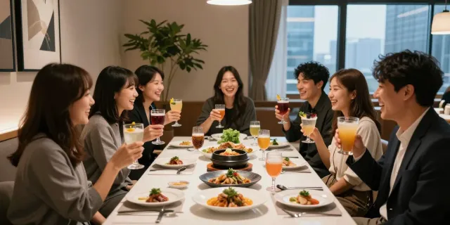 강남 구구단에서 친구들과 함께 즐거운 시간을 보내는 모습