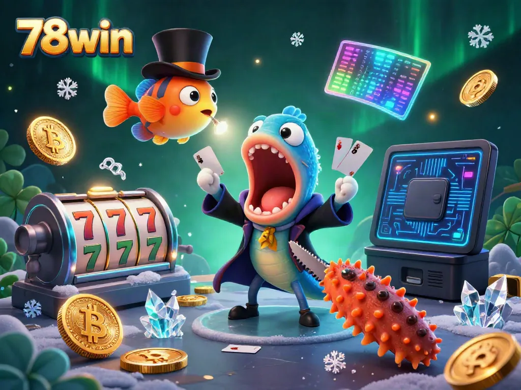 Experience the magic of 78win with thrilling slot reels and enchanting underwater characters.