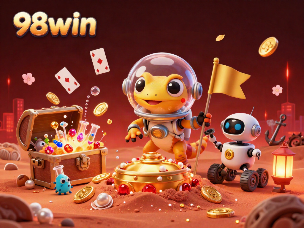 Experience the vibrant world of 98win with an exciting Martian adventure at a golden casino!