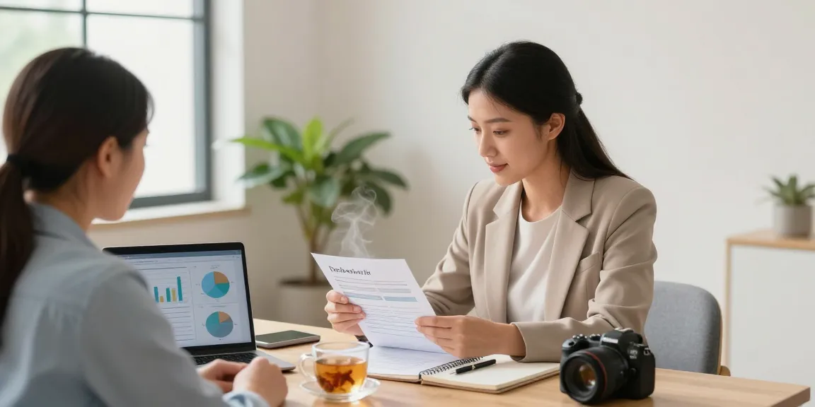 Client receiving guidance on credit-consolidation.ca in a bright financial counseling office.
