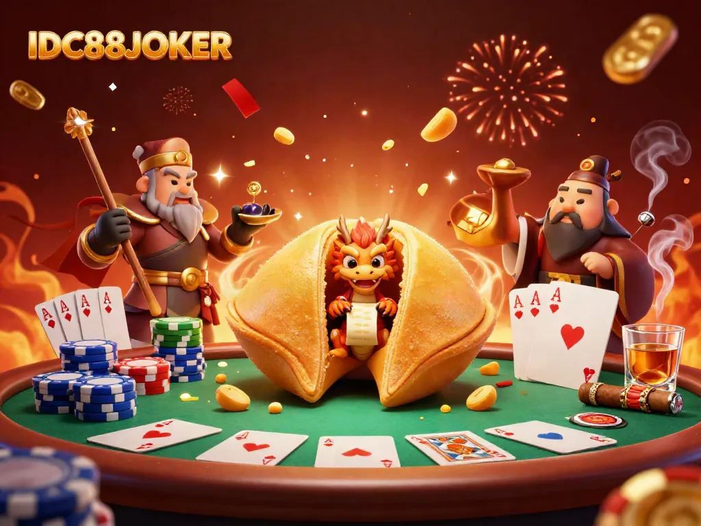 Engage with IDC88JOKER's vibrant gambling universe, featuring dynamic characters and casino elements.