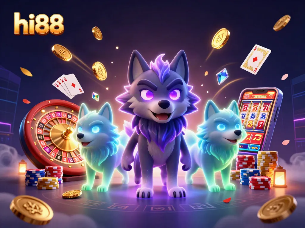 hi88 showcases interactive online gaming with thrilling casino elements and dynamic characters.