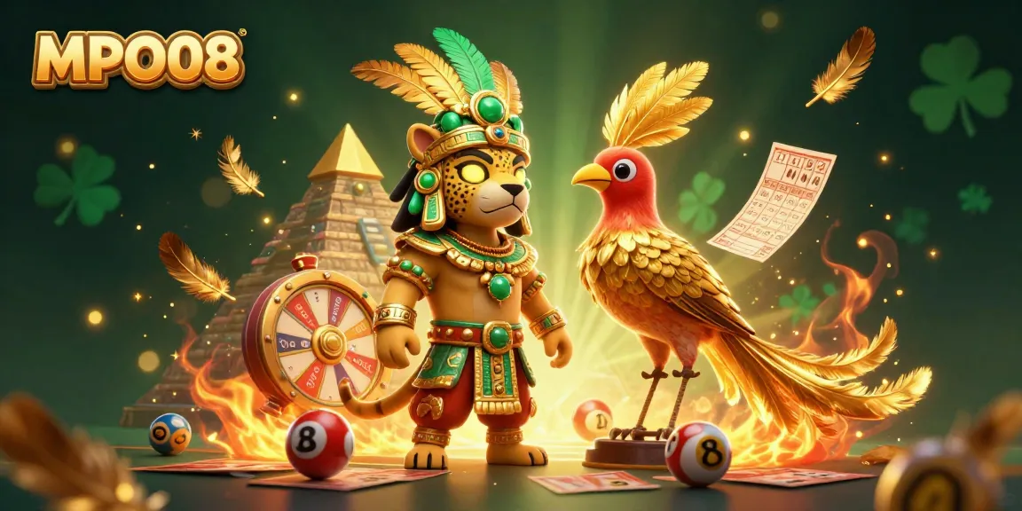 Play the MPO08 lottery with exciting numbered balls and prizes in this vivid 3D scene.