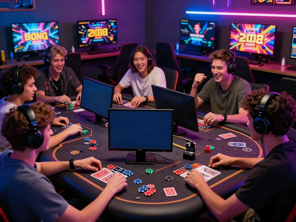 Exciting scene of players enjoying five88 online gaming, showcasing vibrant atmosphere and gameplay.