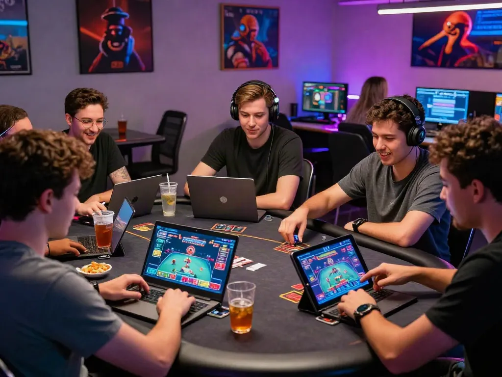Online gaming session at digital casino featuring red88’s interactive poker table.
