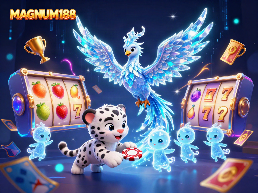 Experience the excitement of MAGNUM188 with immersive casino adventures featuring stunning characters and dynamic elements.