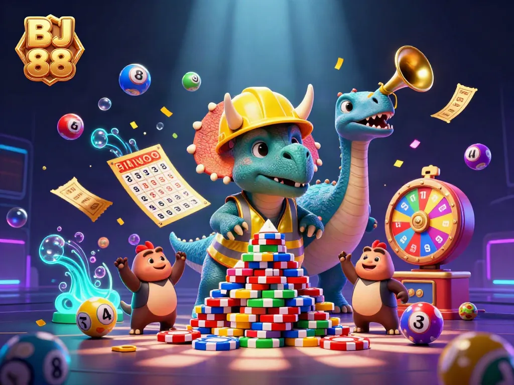 Craft winning strategies at BJ 88 with exciting games and vibrant casino elements.