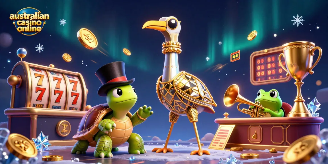 Engage with the vibrant atmosphere of australian casino online showcasing iconic gaming characters and elements.