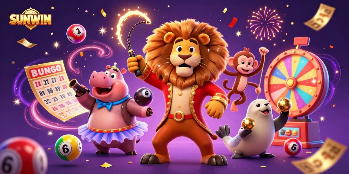 SUNWIN offers thrilling lottery action with vibrant, dynamic scenes featuring playful characters.