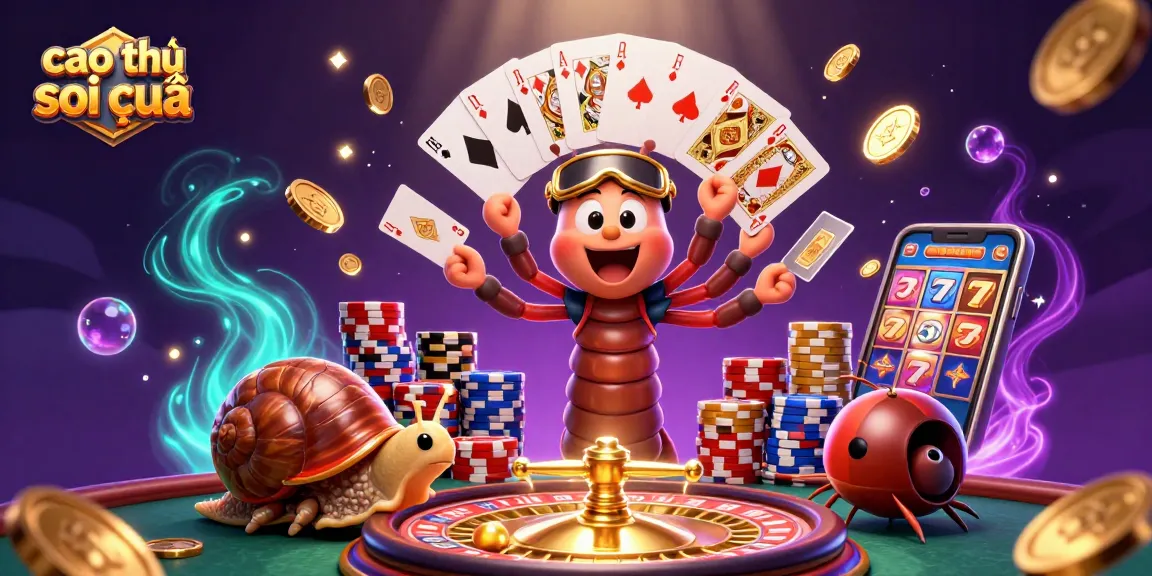 Engage with the game using cao thủ soi cầu in a vibrant, lively casino scene.