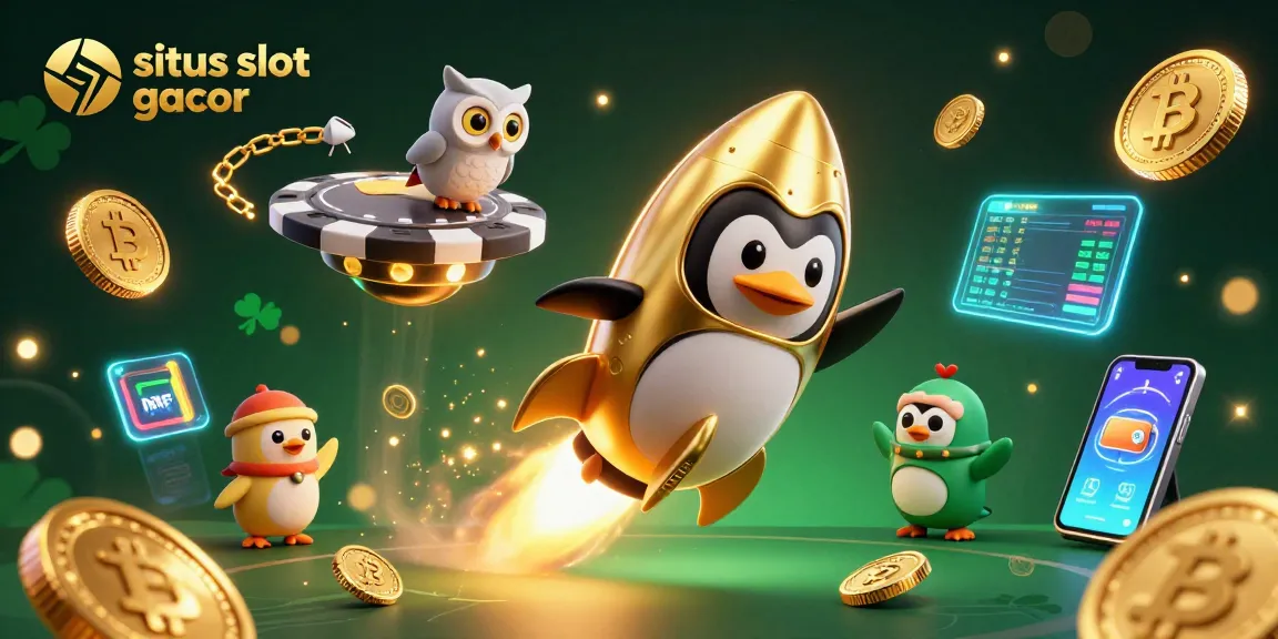 Experience exhilarating wins at situs slot gacor with vibrant casino-themed 3D illustration.