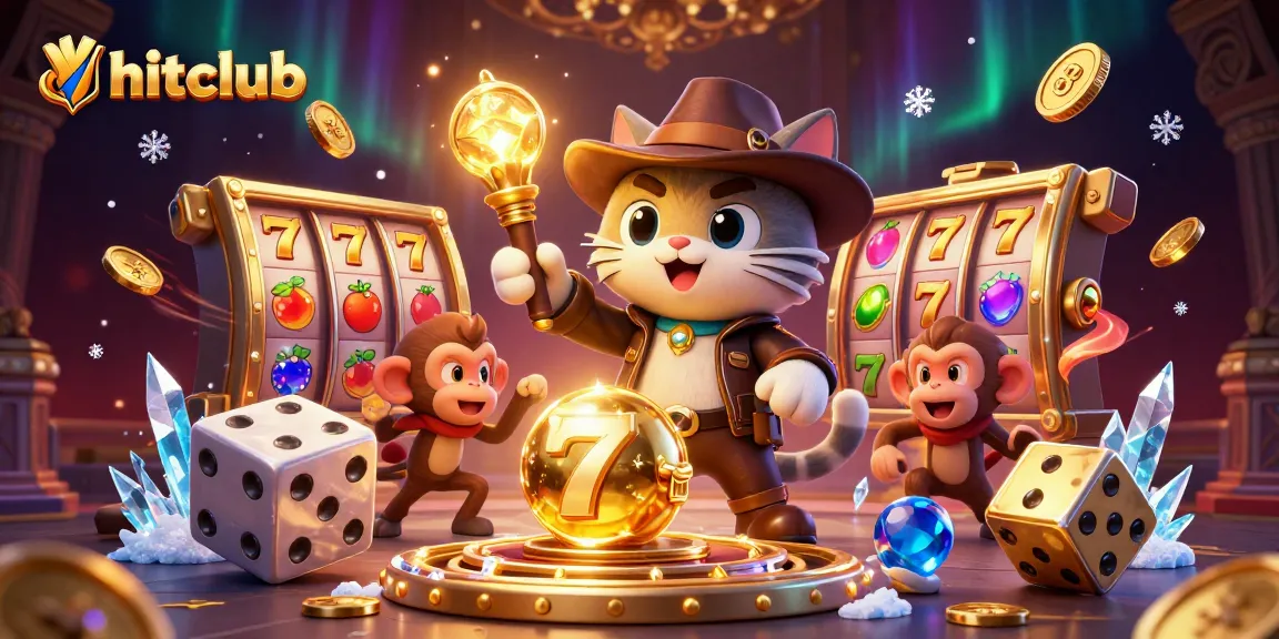 Win big with hitclub as a cat explorer discovers casino treasures amid thrilling slot elements.