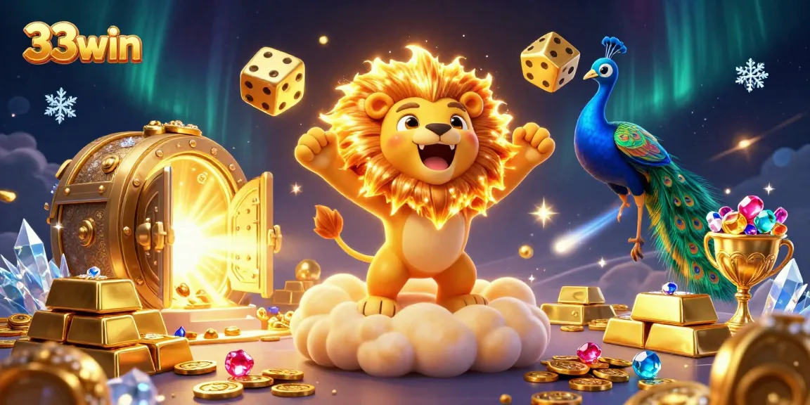 Win big with 33win by exploring vibrant casino rewards and cartoon elements.
