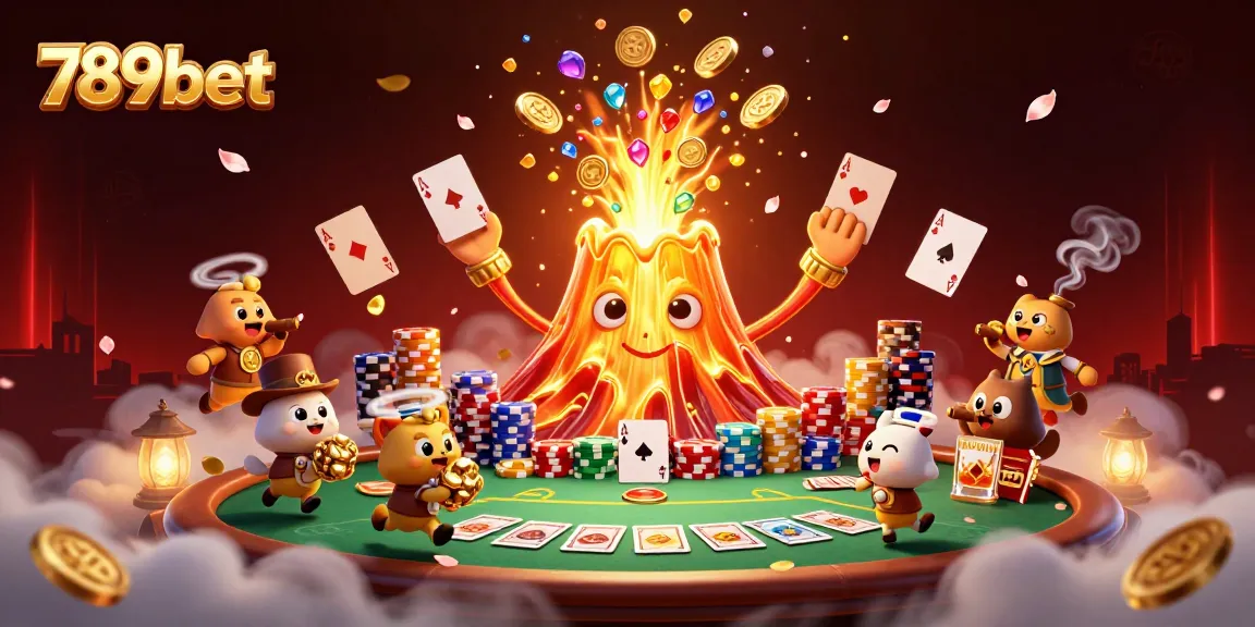 Experience thrilling wins with 789bet at a vibrant casino scene featuring exploring animals and treasure.