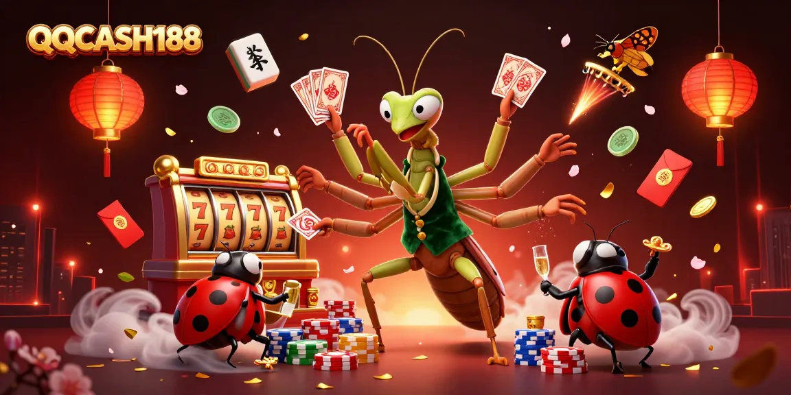 Engage in thrilling gameplay at QQCASH188 with vibrant casino scenes and dynamic action elements.