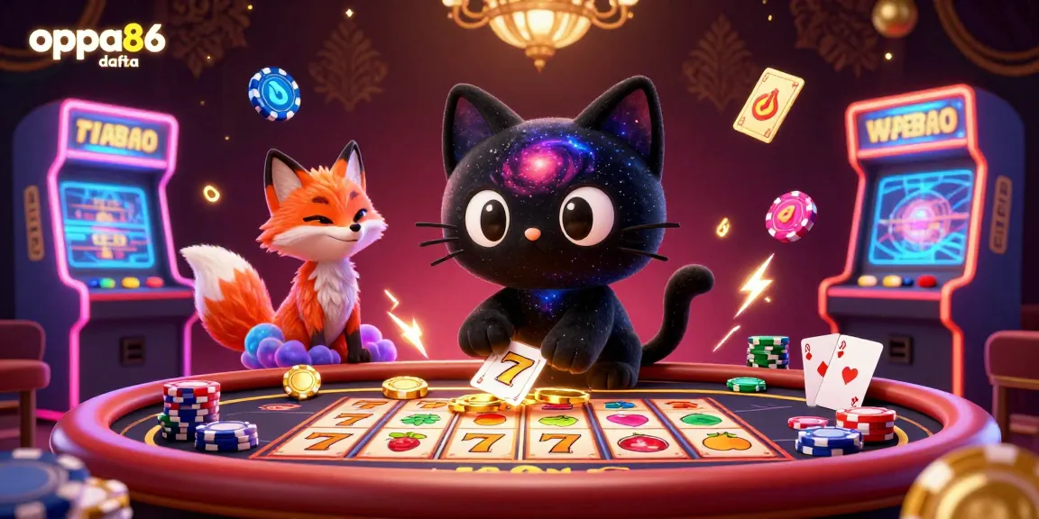 Engage in the exciting realm of oppa86 dafta at a cosmic casino filled with vibrant games and lively elements.