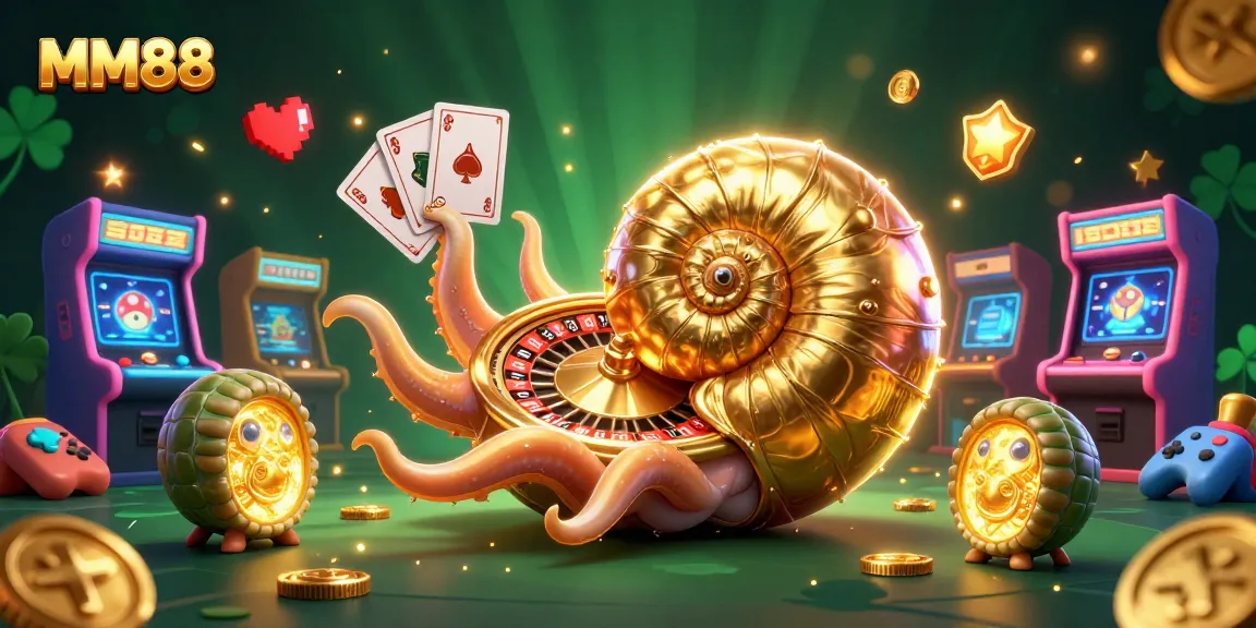 Experience thrilling gameplay with MM88 in this vibrant 3D casino scene rich in detail.