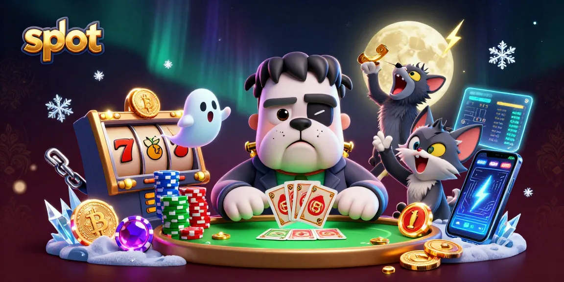 Play thrilling slots while enjoying a spooky casino atmosphere with engaging characters.