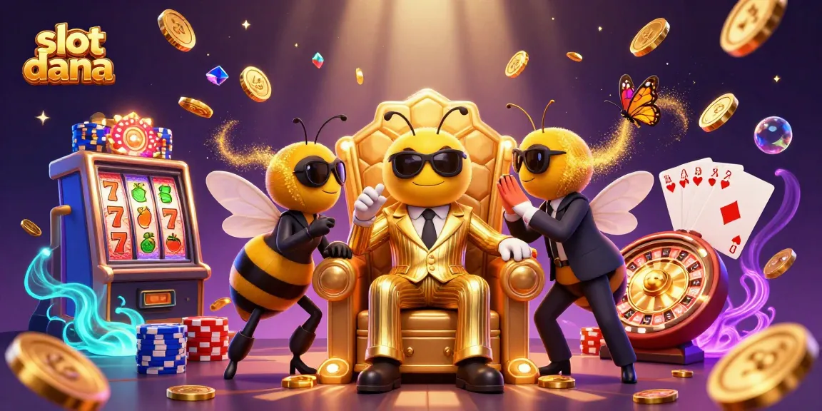 Experience thrilling wins at slot dana with golden coins and dynamic game elements in an engaging casino scene.
